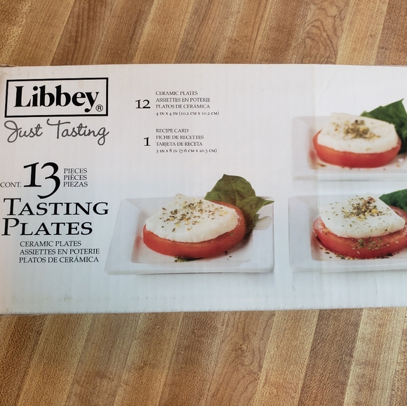 Libbey Mini Ceramic Tasting Plates NWT - Picture 7 of 8